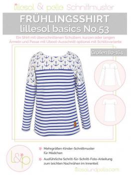 Papierschnittmuster - Frühlingsshirt Basics No. 53 - Kinder- Lillesol & Pelle